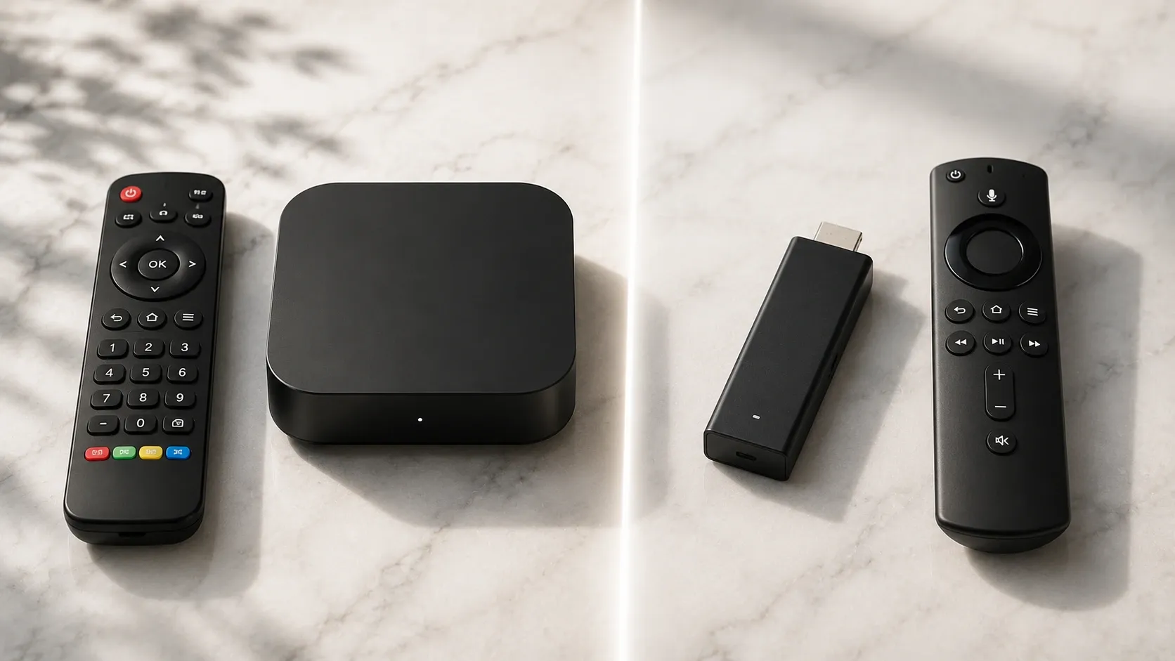 Box IPTV Android TV vs Fire Stick em Portugal — comparação de ecossistemas