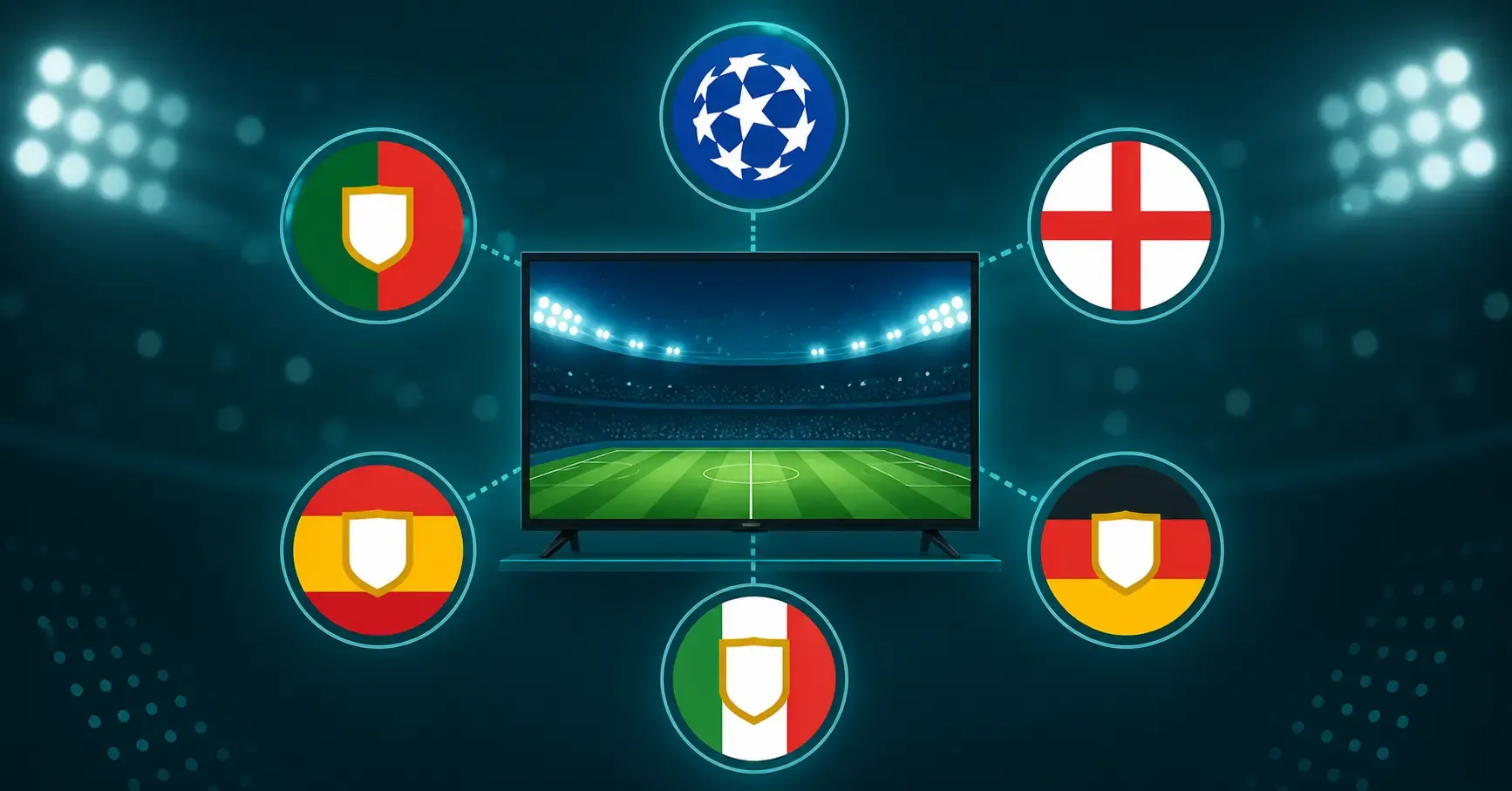 Melhor lista IPTV Portugal para Smart TV com Champions League, Premier League, La Liga, Bundesliga e Serie A em HD/4K