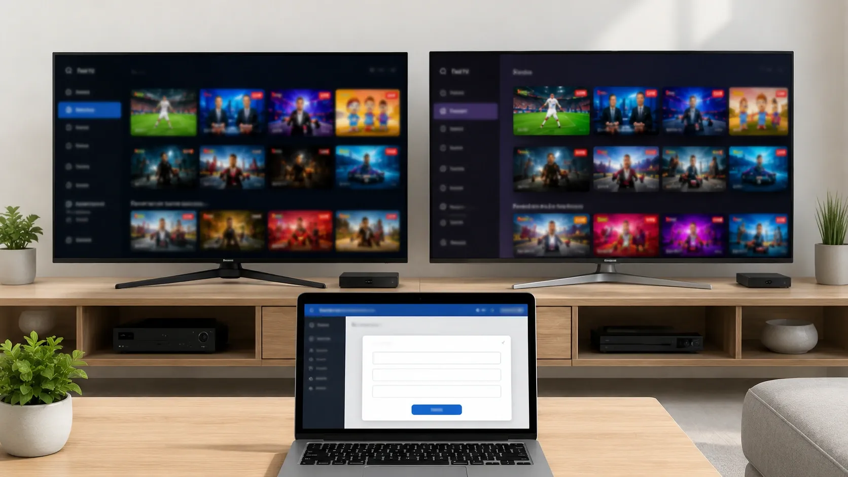 Net IPTV em Smart TV Samsung e LG — portal de configuração e canais portugueses